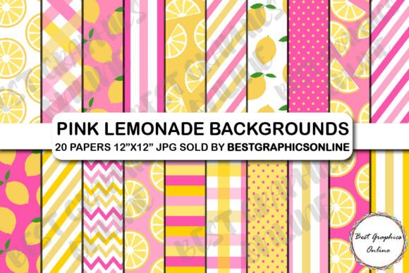 Download Pink Lemonade Digital Background Papers - Background paper Collection