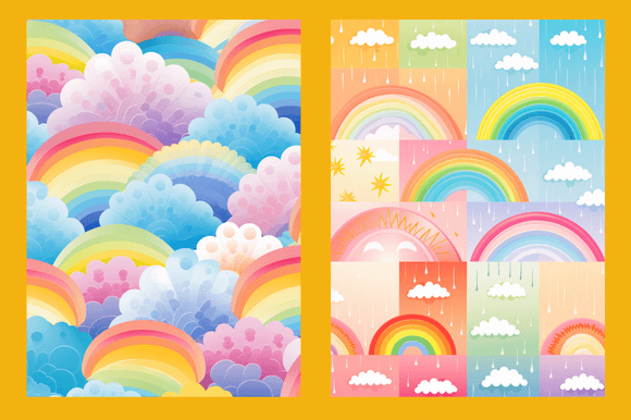 Download Summer Rainbow Patterns - Rainbow pattern Collection