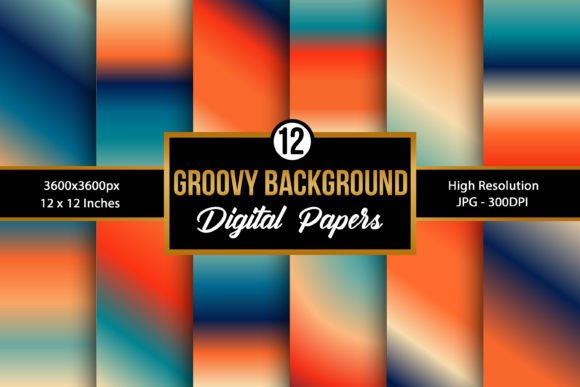 Download Retro Groovy Gradient Background Papers - Background paper Collection