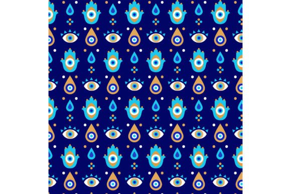 Download Flat Hamsa Pattern - Premium Bundle