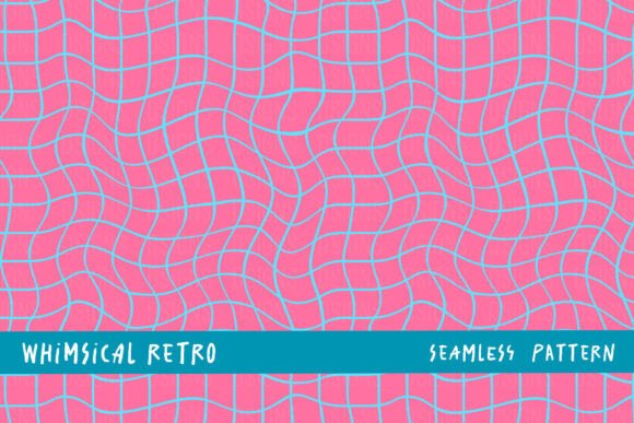 Download Whimsical Retro Wavy Grid Background - Premium Resources