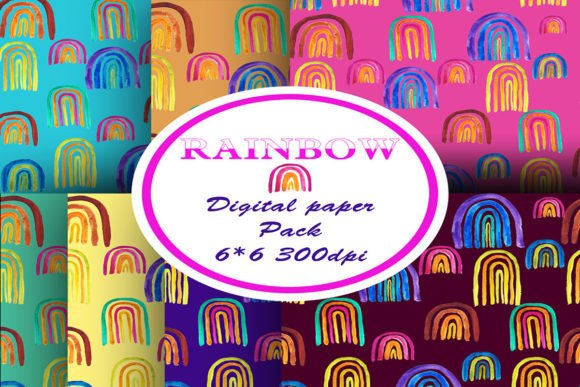 Download Watercolor Rainbow Pattern - Rainbow pattern Collection