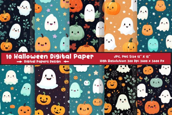 Download Halloween Pattern Digital Paper Pack - Halloween Collection