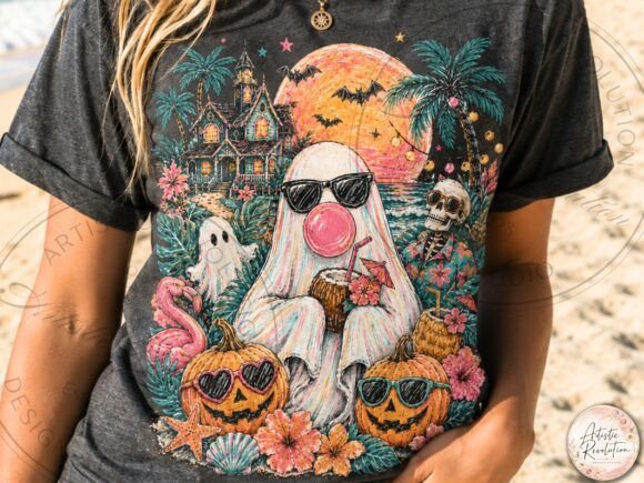 Download Summerween Ghost PNG Beach Halloween Png - Halloween Collection