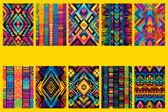 Download Aztec Rainbow Patterns - Rainbow pattern Collection