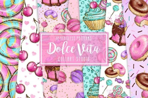 Download Candy Digital Papers, Fabric Design - Fabric design Collection