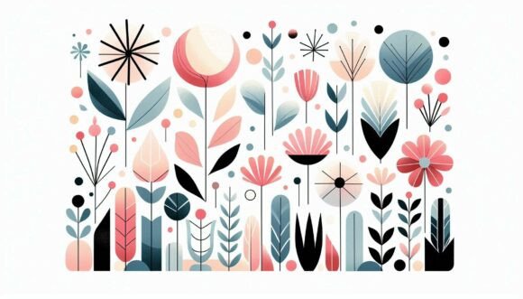 Download Geometric Flower Garden - Flower garden Collection