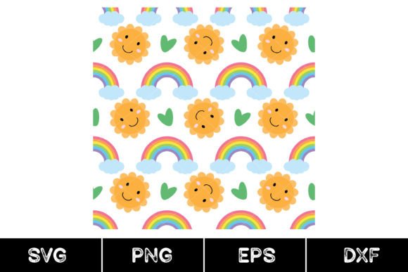 Download Seamless Rainbow Pattern, Svg - Rainbow pattern Collection