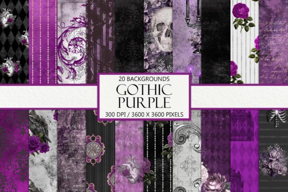 Download Purple Gothic Background Papers - Background paper Collection