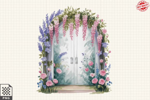 Download Spring Flower Garden Sublimation Clipart - Flower garden Collection
