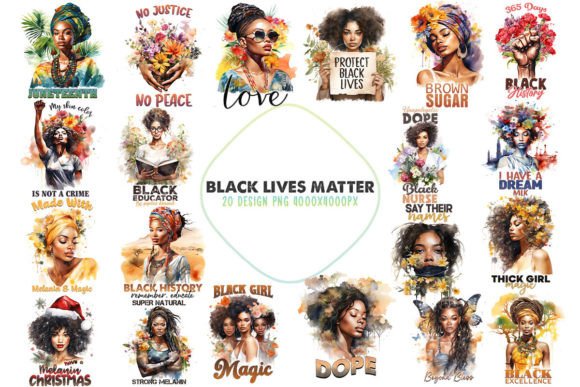 Download Black Empowerment Pride Art Set - Black Collection
